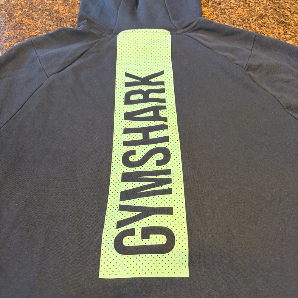 Gymshark ‘Bold’ Hoodie in Evening Blue with teal Vertical Logo. NWOT - Picture 4 of 4